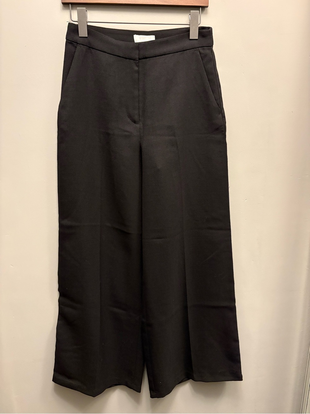 H&M Black Wide-Leg Dress Pants